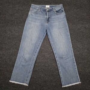 Hudson Noa Jeans Womens 26 Medium Wash‎ High Rise Crop Stretch Denim Logo